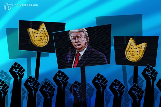 Grupos de interesse e parlamentares vão protestar contra jantar de Trump com memecoins Grupos de interesse e parlamentares vão protestar contra jantar de Trump com memecoins