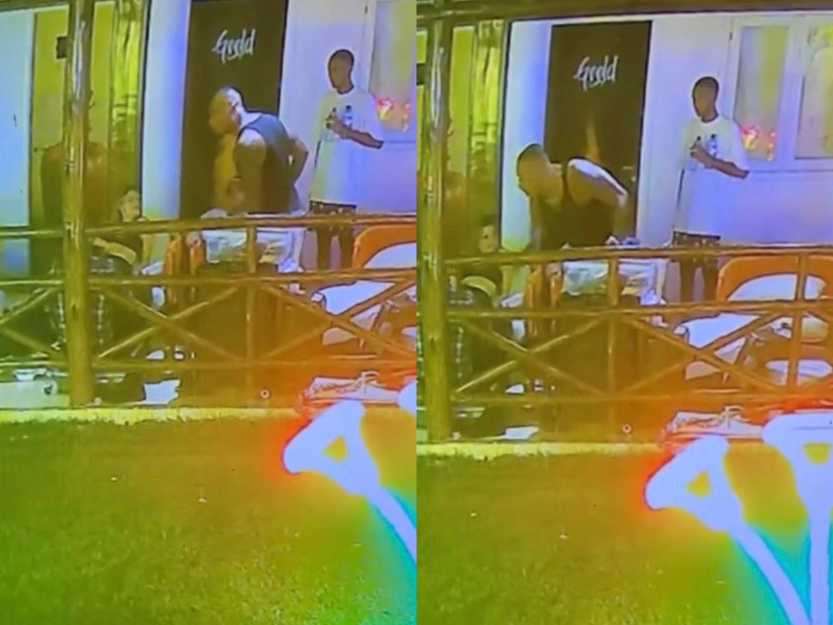 Bebida e tapa na cara: veja o momento da agressão no Rancho do Maia Bebida e tapa na cara: veja o momento da agressão no Rancho do Maia