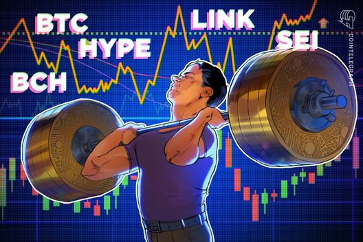 Bitcoin busca maior fechamento semanal da história: HYPE, BCH, LINK e SEI seguirão o exemplo? Bitcoin busca maior fechamento semanal da história: HYPE, BCH, LINK e SEI seguirão o exemplo?