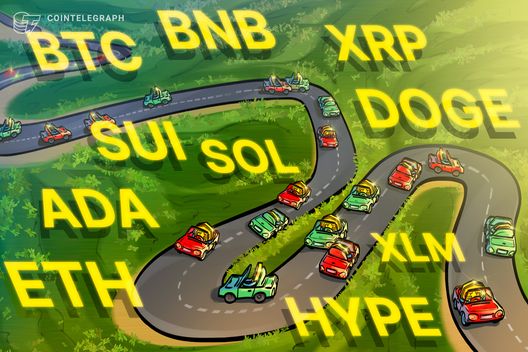 Análise de preços em 30/07: BTC, ETH, XRP, BNB, SOL, DOGE, ADA, HYPE, XLM, SUI Análise de preços em 30/07: BTC, ETH, XRP, BNB, SOL, DOGE, ADA, HYPE, XLM, SUI