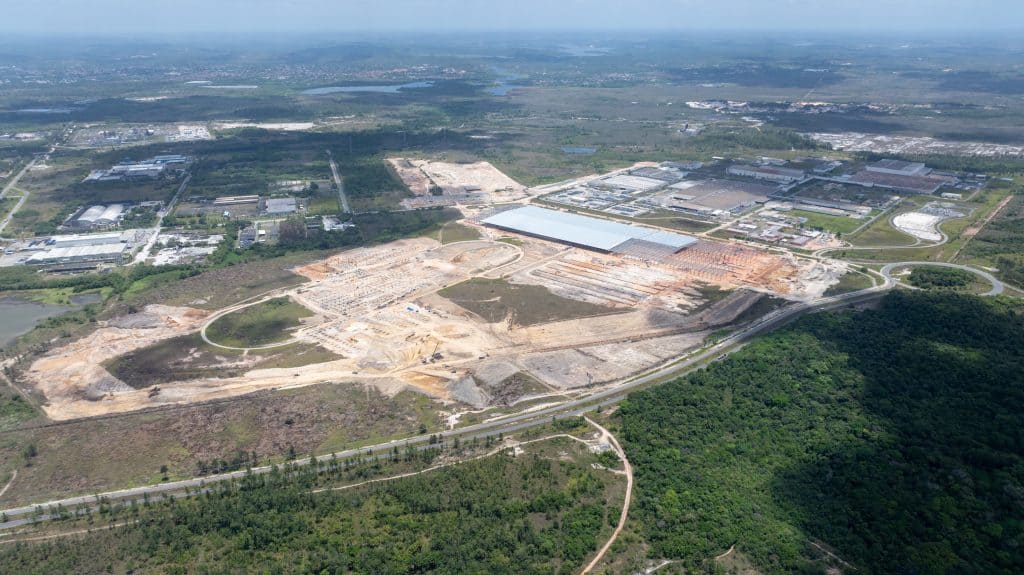 Fábrica da BYD em Camaçari (BA)