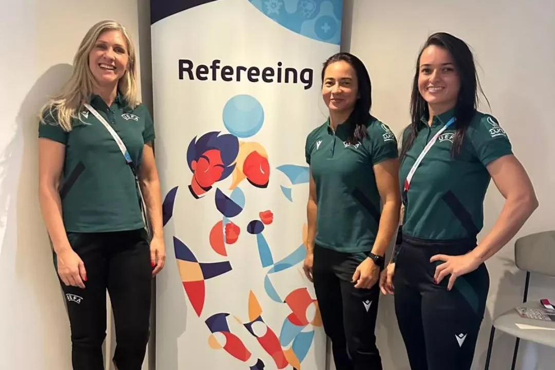 Semifinal da Eurocopa Feminina terá arbitragem brasileira Semifinal da Eurocopa Feminina terá arbitragem brasileira