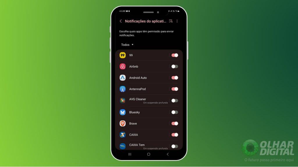Gerenciamento de notificações