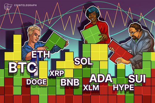 Análise de preços em 08/08: BTC, ETH, XRP, BNB, SOL, DOGE, ADA, HYPE, XLM, SUI Análise de preços em 08/08: BTC, ETH, XRP, BNB, SOL, DOGE, ADA, HYPE, XLM, SUI