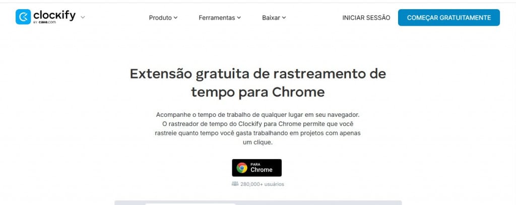 Ferramenta Clockify Time Tracker