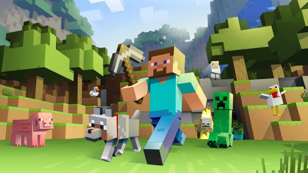 Cena do jogo Minecraft